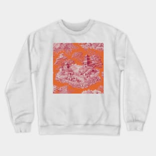 Japanese Toile de Jouy Crewneck Sweatshirt